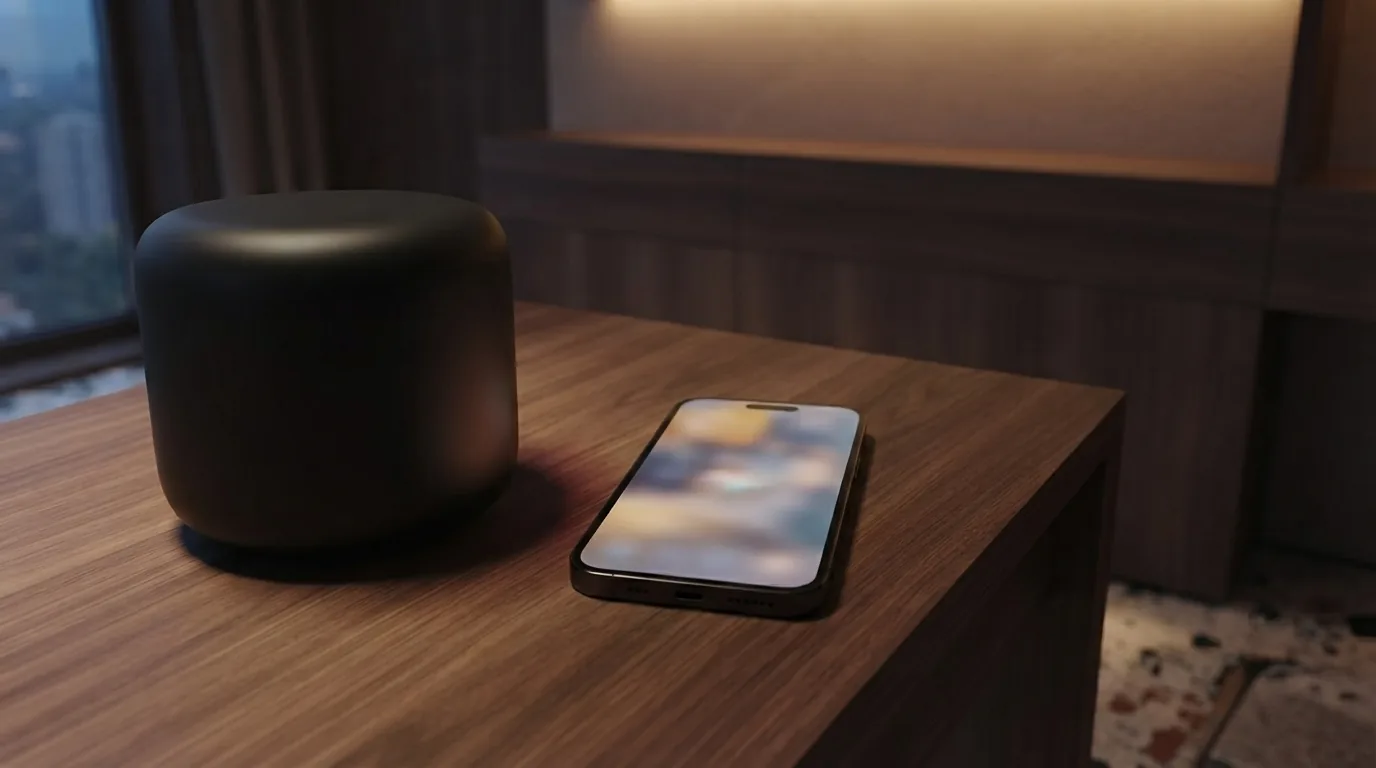 The LUMYN app and voice assistants working together